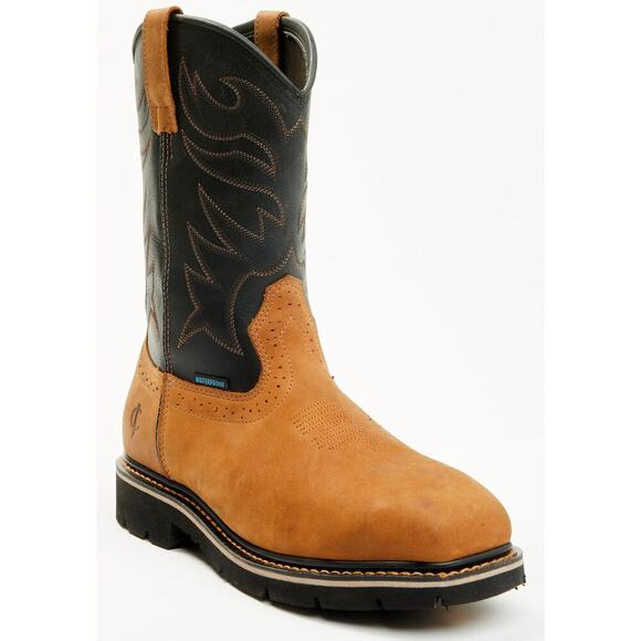 Cody James 11” Waterproof Composite Toe Work Boots Men’s Size 9D Tan NEW - Picture 1 of 14